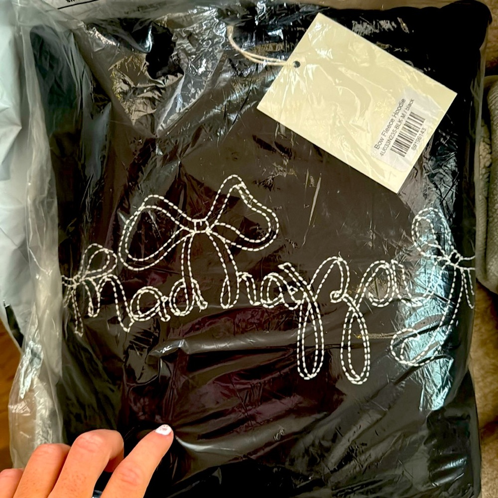 Brand new in bag madhappy fleece embroidered hoodie! Size L.